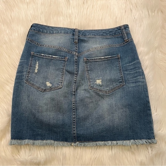 Mossimo Supply Co. Mini Cut Off Denim Skirt - Picture 5 of 9